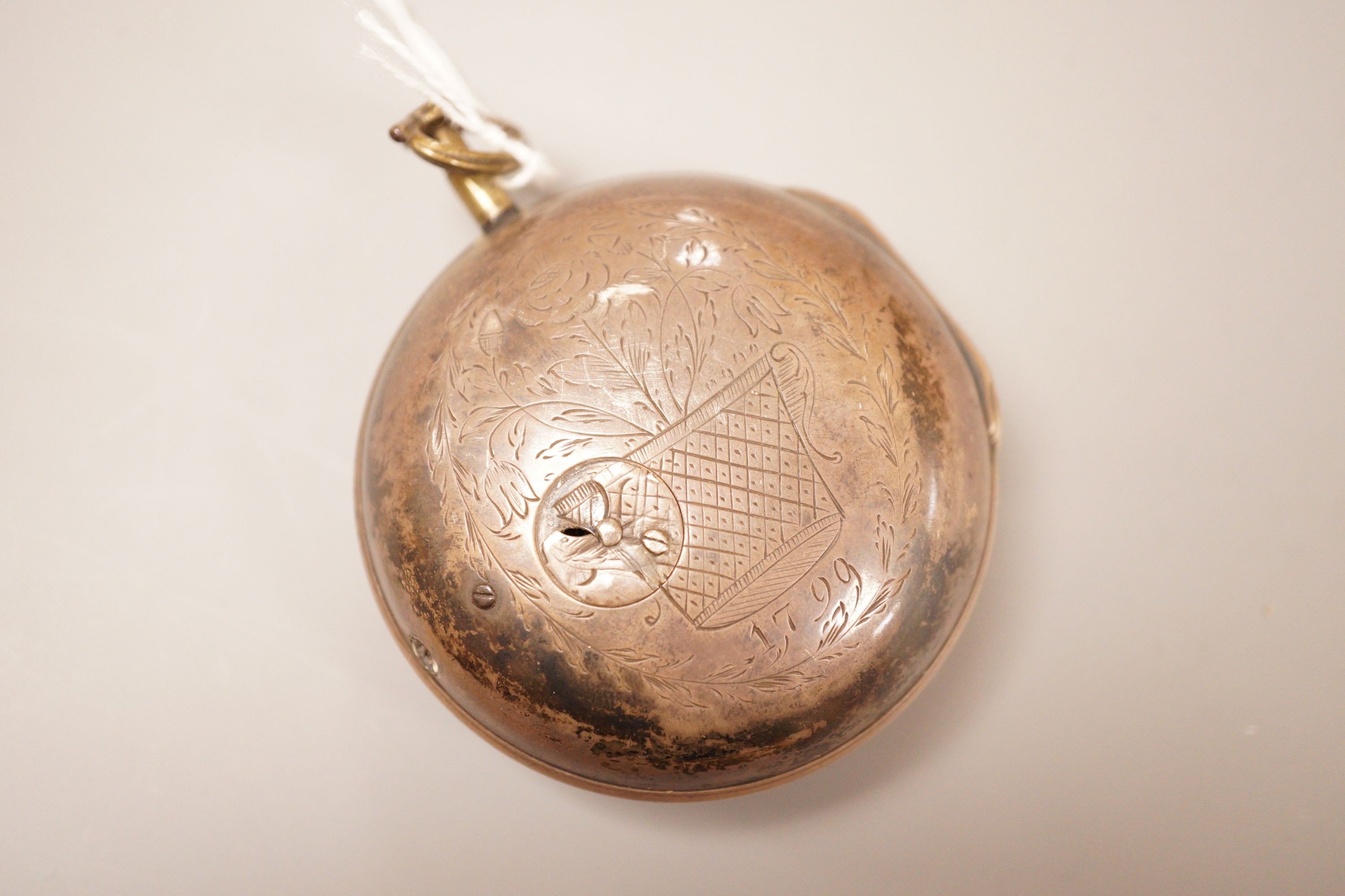 A George III silver cased ‘Regulator’ pocket watch